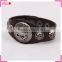 Boys bangles and bracelets engraved skull, adjustable leather bracelet wholesale