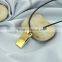 Fashion jewelry gold multi-facet tungsten carbide pendent necklace for men