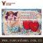 Two heart love you printing wall art