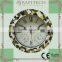 15 Inch 3 in 1 Polyresin Decorative Mosaic Clock
