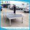 1.22m by 2.44m portable simple stage with 6 square legs