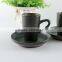 high-end black porcelain tea cup and saucer sets cheap