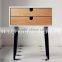 Stylish solid wood corian shelved living room bedside cabinets