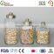 High quality food storage glass canning jar canisters with metal lid