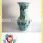 Elegant Decoration Handmade Mosaic Peacock Blue Modern Glass Vases