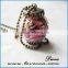 Starfish seahorse Miniature glass vial necklace pendant