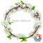 Purple Flower Headband Vintage Wedding Crown Artificial Wreath