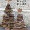 Natural wooden hanging christmas ornaments decoration