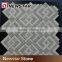 Newstar white carrara marble cheveron mosaic designs