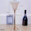 2016 new design Morning glory crystal candlestick Metal Plated Candle holder Home Decoration