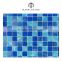 Cheap price swimming pool tiles blue glass mosaic manufacturer