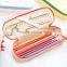Low price Full color PU small leaves Pencil case pencil pouch pencil bag