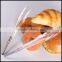 9 inch orange Kitchen Utensil PC+Steel Food Tongs wholesale/OEM Plastic salad/bread tongs In supplier price