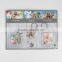 3 set plastic rectangle Key chain Insert family photo key ring