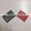 2017 hjgh quality satin damask woven labels for clothing