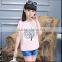 beautiful girl t-shirt latest fashion long top design new products 2016