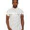 Latest design mens short sleeve custom dot funny polo shirt