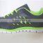 EVA insole black good supplier slip resistant shoes men with green decoration