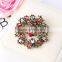 zm53214a Christmas wreath crystal brooch moq 10 pieces Christmas gift brooches