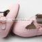 Skidproof genuine leather popular T-bar baby leather shoes soft