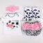 2015 New Fashion Cute Cow 4pcs Newborn Baby Gift Set