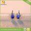 latest fashion drop shape ladies zircon stone stud earrings