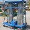6m 200kg telescopic aluminum mast climbing work platform
