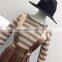 B22672A Autumn ladies Long sleeved sweater waist overalls corduroy wide leg pants suit