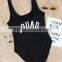 High Quality Sexy Cut One Piece Swimwear Deep V Plunge Swimsuit