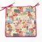 Flower Design Decorative Linen Cotten Sponge Seat Pad