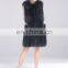 New fashion sleeveless outerwear winter real fox fur vest for women