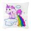 18 X 18 Inches Cheap Cartoon Cute Unicorn Design Home Decor Throw Sofa Chair Seat case pillow cover cushion
