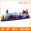 Hot Selling long wipeout inflatable obstacle course, adult inflatable obstacle course