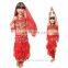 BestDance girls belly dance costume set high quality belly dance costume for girls tops, belt and pants OEM