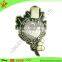 High quality metal stamped gold plated engraved police metal badge