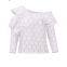 Long Sleeve Mesh Lace Women’s Top Blouse