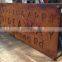 Custom outdoor advertising corten steel shop sign signage maker