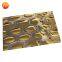 304 Golden Mirror Finish Titanium Gold Color Coated Stainless Steel Sheet