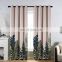 High quality modern  printed curtain for flat window window curtains wholesale