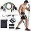 Top Supplier Exercise 11 Piece Resistance Bands Set Elastic Exercise Latex Resistance Bands Set