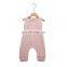 RTS  Unisex sleeveless rompers baby cotton and linen jumpsuits for summer