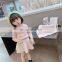 Girls autumn skirt suit 2020 girls bottoming shirt vest three-piece set