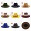 21style England Style Men Felt Jazz Fedoras Women Church And Party Hats Big Wide Brim Ladies Couple Fedora Hats With Metal Chain