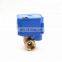 DC3-6VADC9-24V  electric actuator control ball valve with manual override function DN15 DN20 DN25 brass for smart use