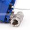 industrial ss 24vdc 2 3 way heating water level cpvc spring return ball valve