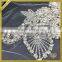 Large handmade beaded flatback rhinestone applique embroidered patch FHA-057