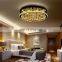 lampadari moderni Crystal modern round Led ceiling lights for hotel