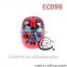 Wholesale top quantity acrylic pink glass round beads EC096 (DIY)