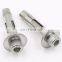 Metric screw type expansion bolt m12 dyna bolt galvanised anchor bolts