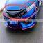 Black ABS Plastic Front Middle Grille For  Honda Civic  2016-2018